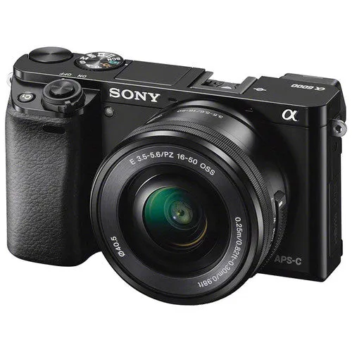 Sony Alpha a6000 Mirrorless Digital Camera with 16-50mm and 55-210mm Lenses w 16GB MC Starter Bundle (Black)