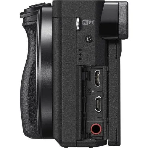 Sony Alpha A6300 Mirrorless Black Digital Camera with 16-50mm, 55-210mm &amp; 500mm Preset Lens Supreme Bundle