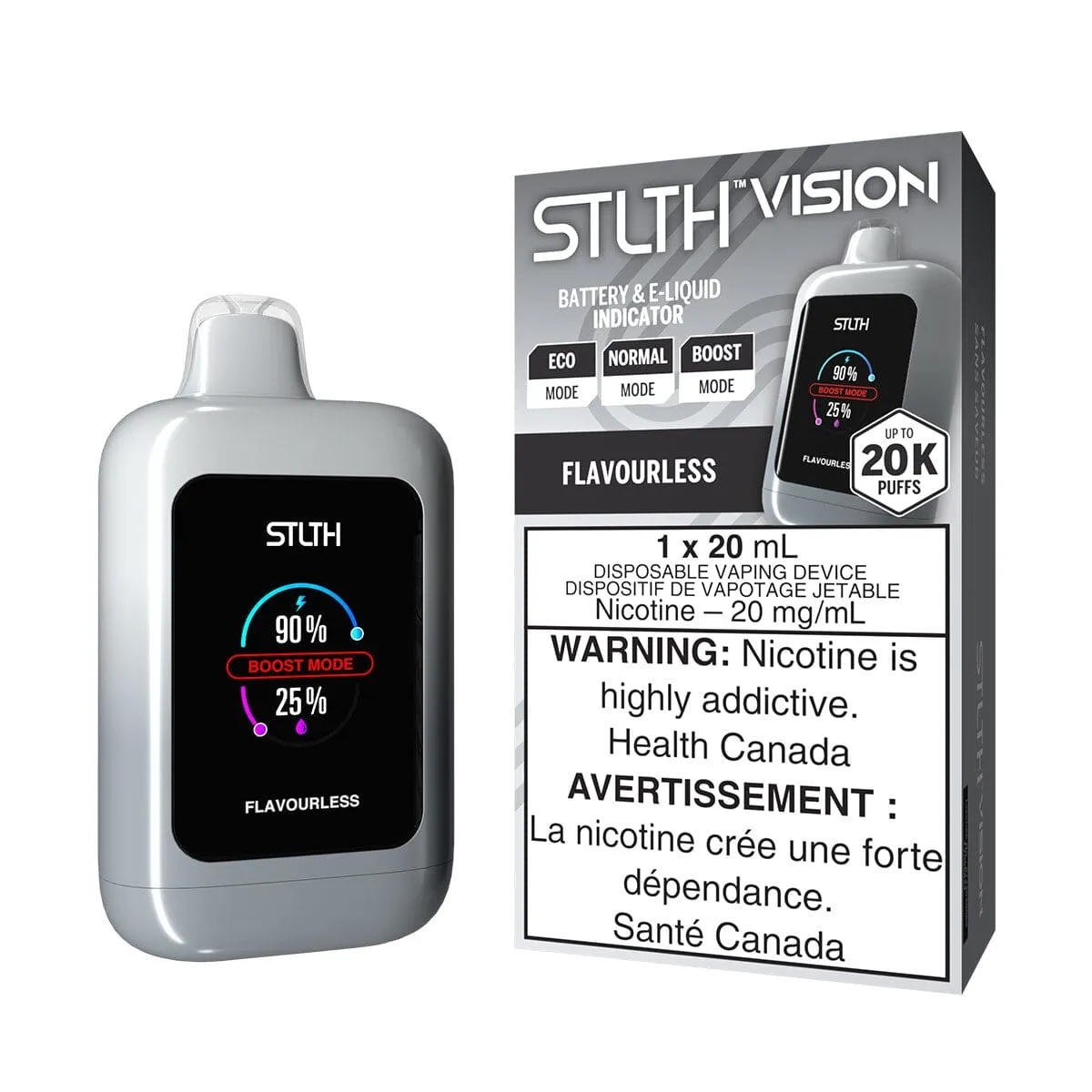 STLTH Vision Flavourless Disposable Vape