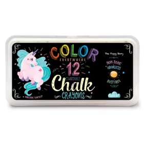 The Piggy Story Colour Everywhere Twistable Chalk Crayons - Unicorn Fantasy