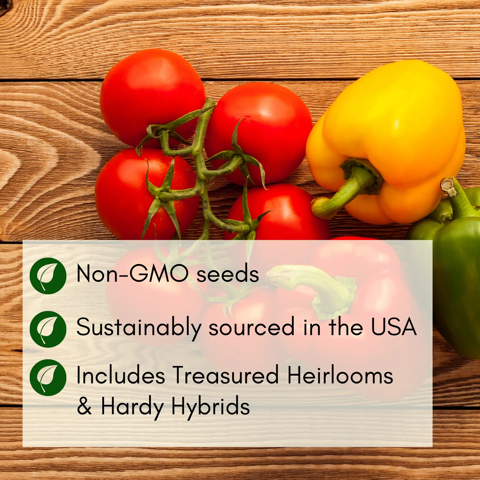 Tomatoes & Peppers Grow Kit | 500 Seeds, 19 Varieties   60 Organic EcoPaper Seed Pots | Non-GMO, Resealable Bags, Peat-Alternative