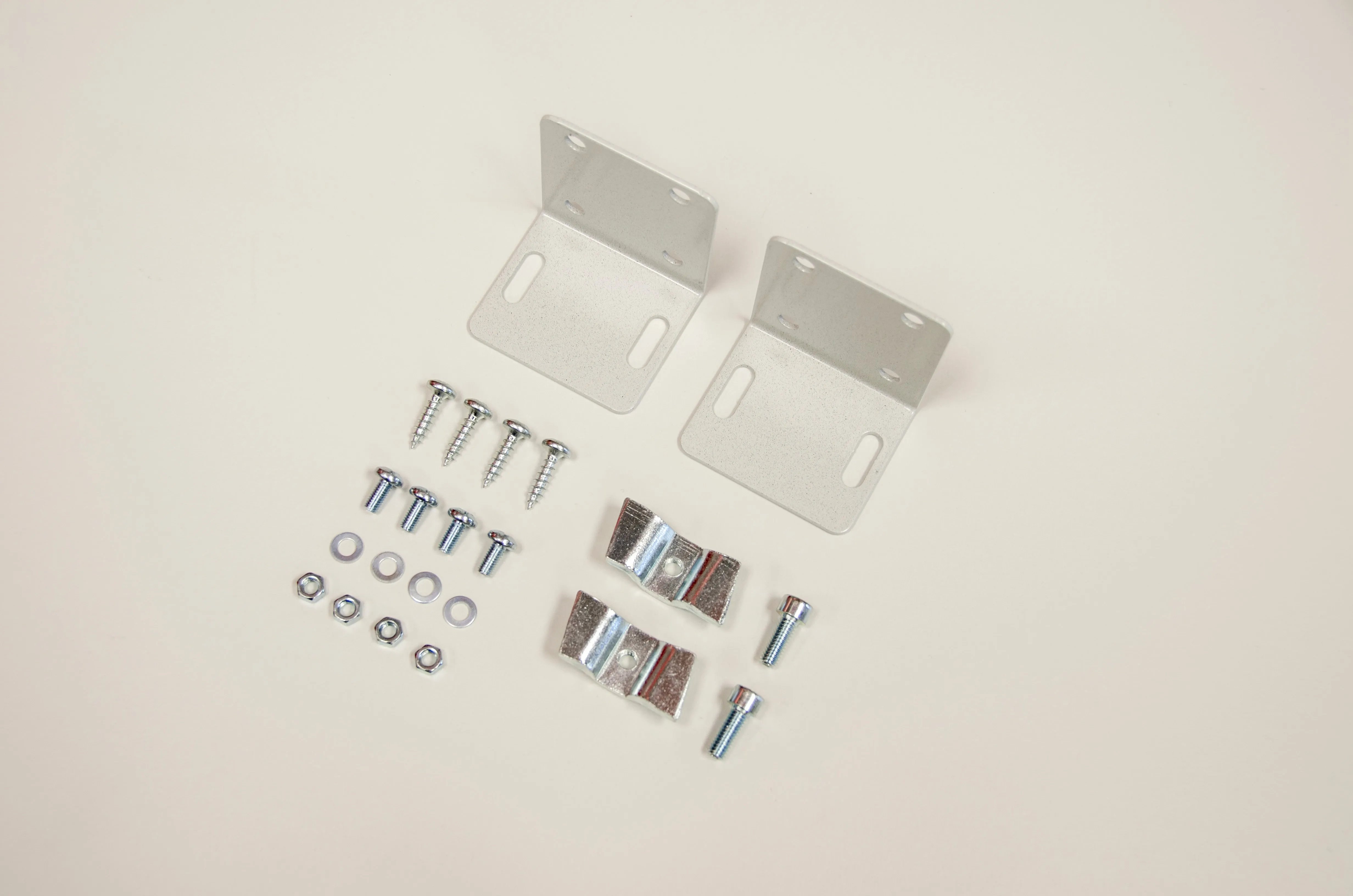 Treston Power rail mounting brackets for mounting to work surface or front rail