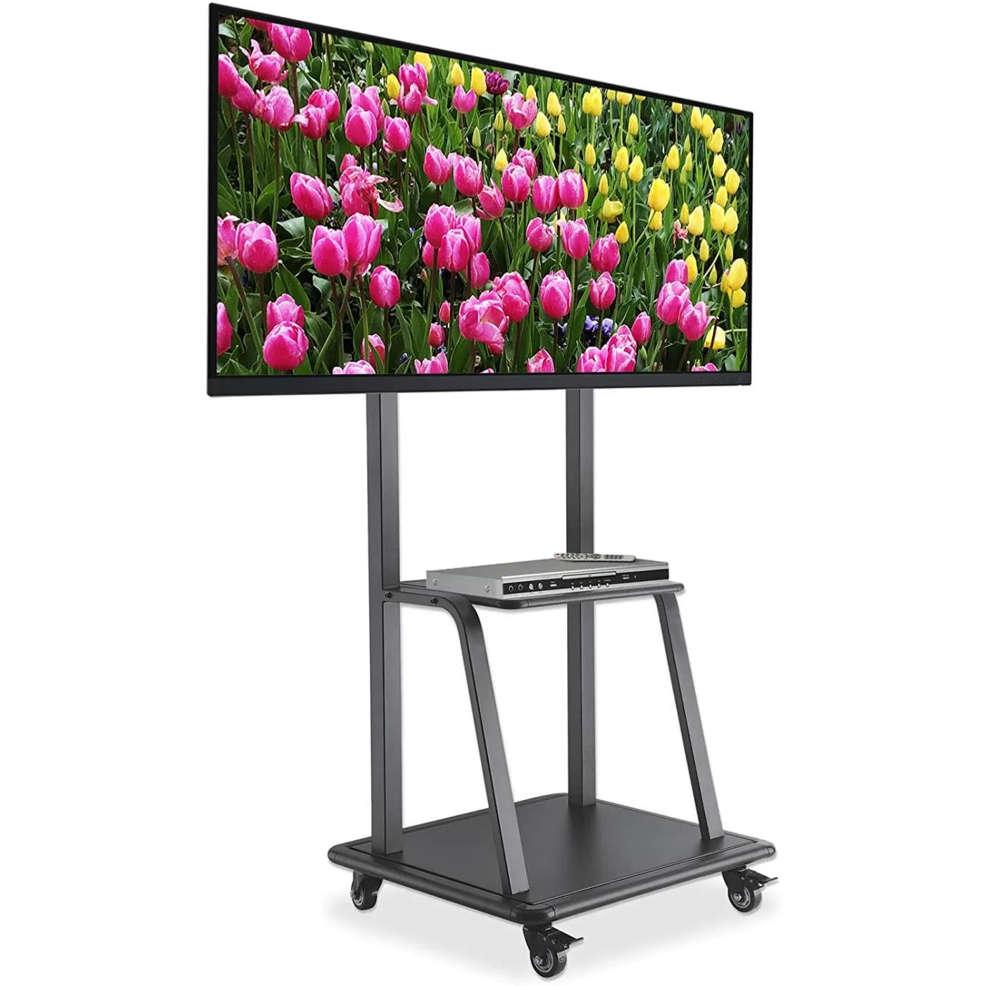 Ultra Heavy-Duty Height-Adjustable TV Cart