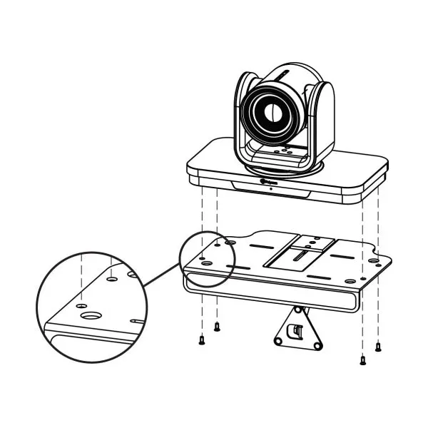 Universal Camera Mounting for Poly EagleEye IV & EagleEye Producer