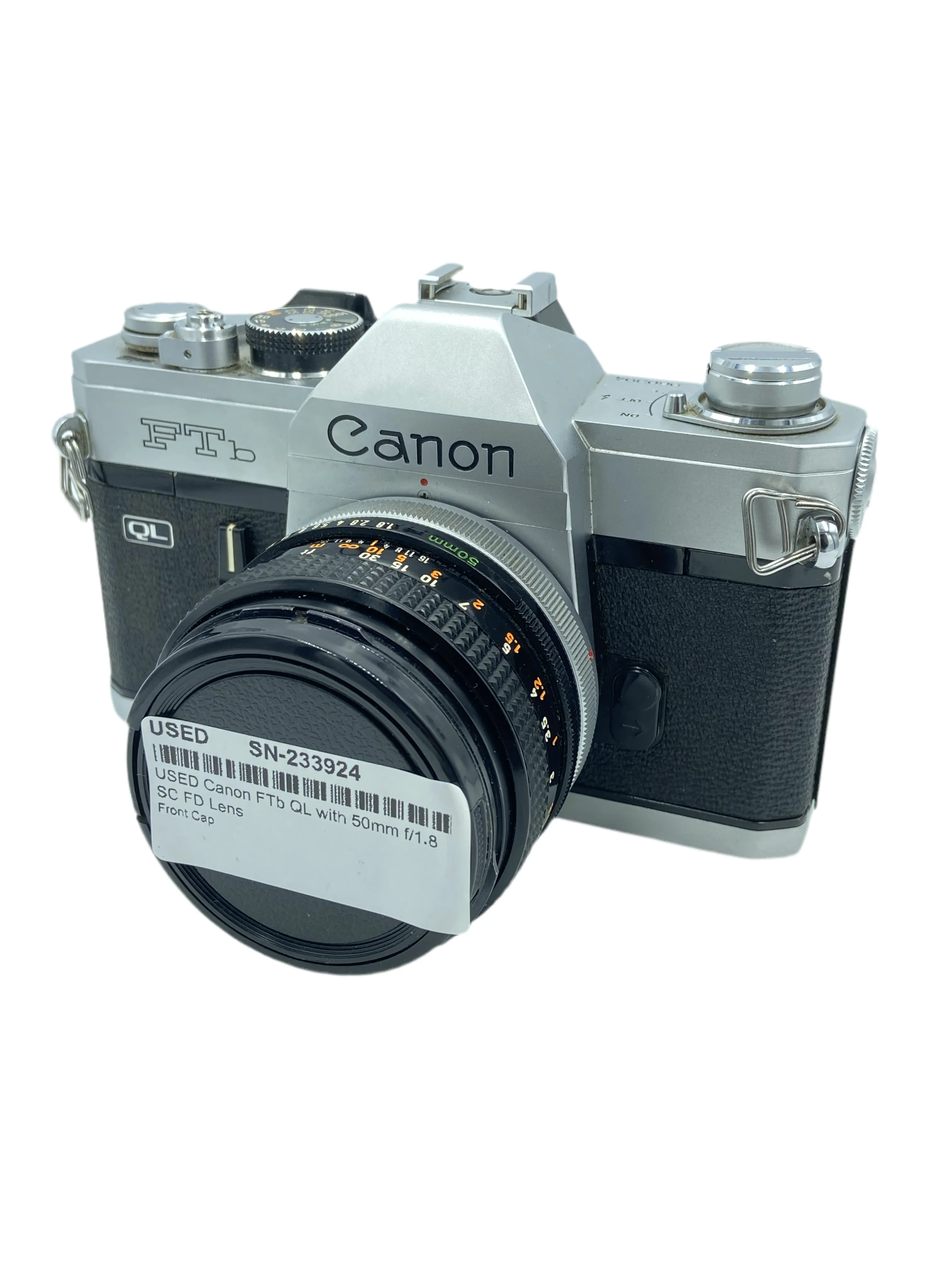USED Canon FTb QL with 50mm f/1.8 SC FD Lens