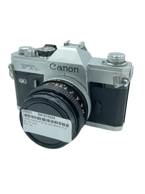 USED Canon FTb QL with 50mm f/1.8 SC FD Lens