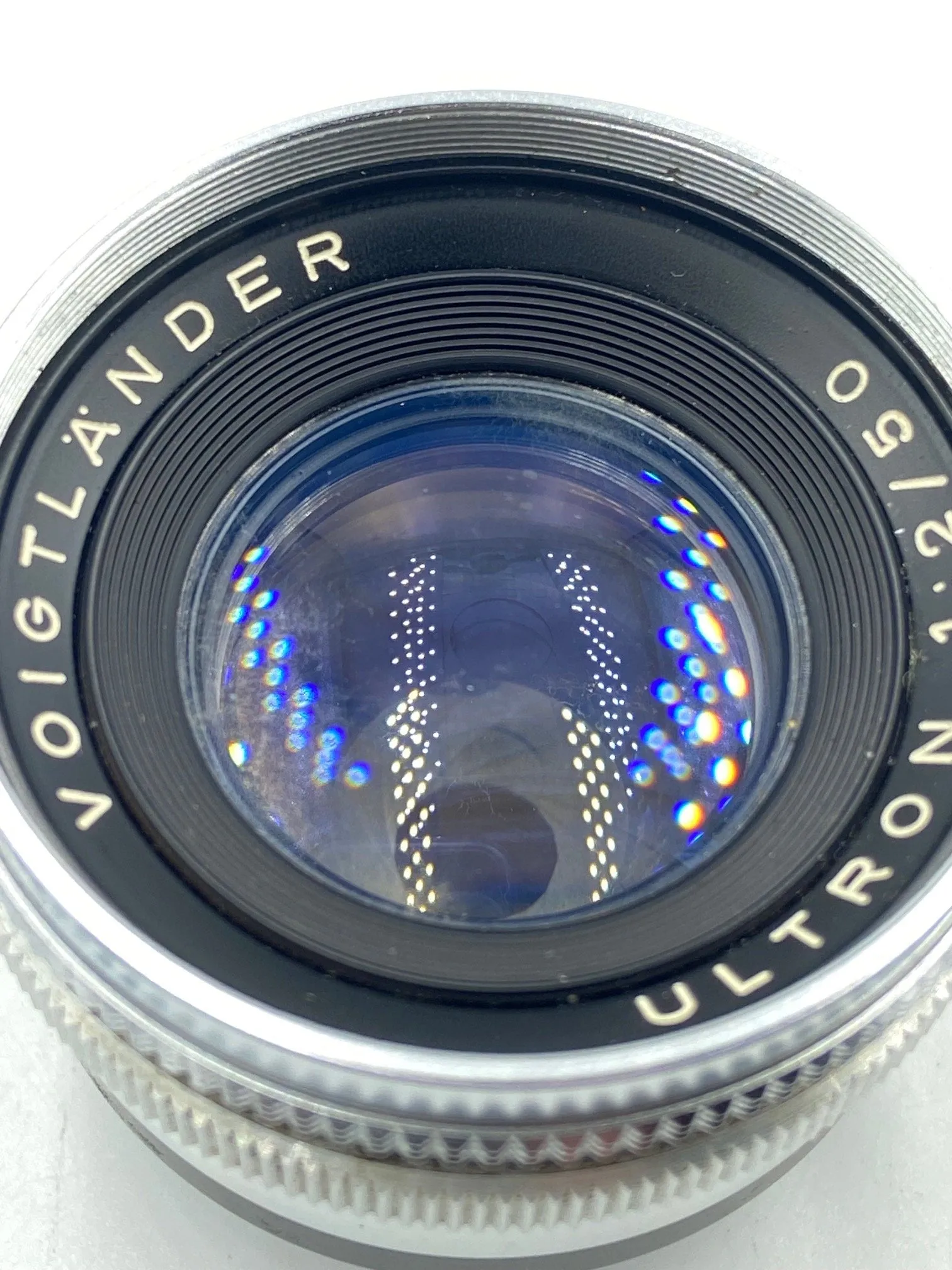 USED Vintage Voightlander Prominent with 50mm f/2 Ultron Lens with Case (lens has haze and fungus)