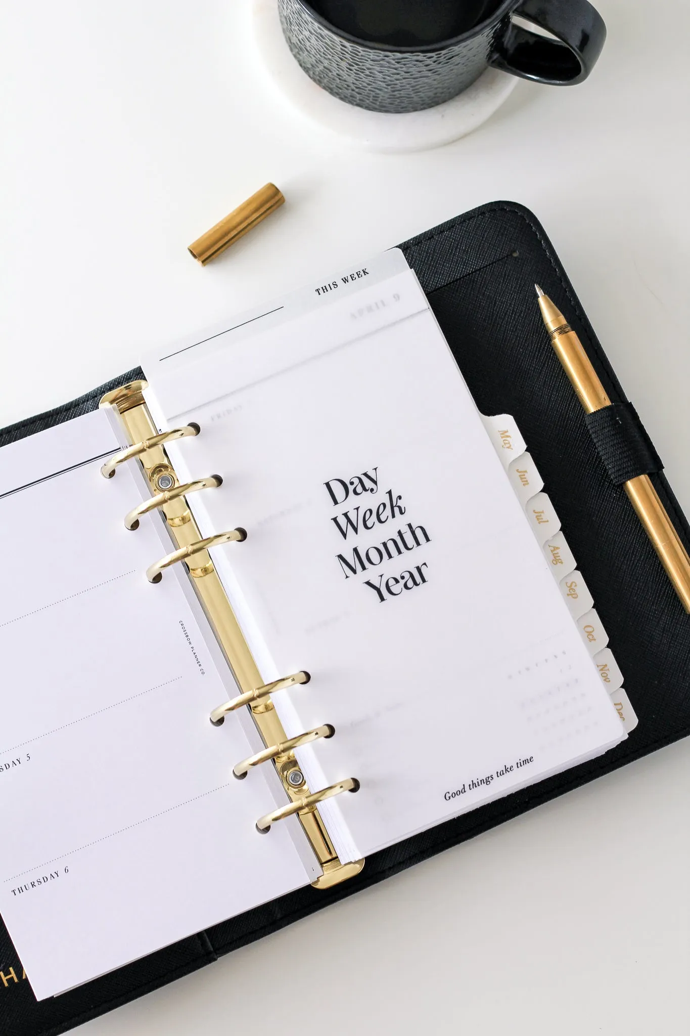 Vellum Weekly Page Marker
