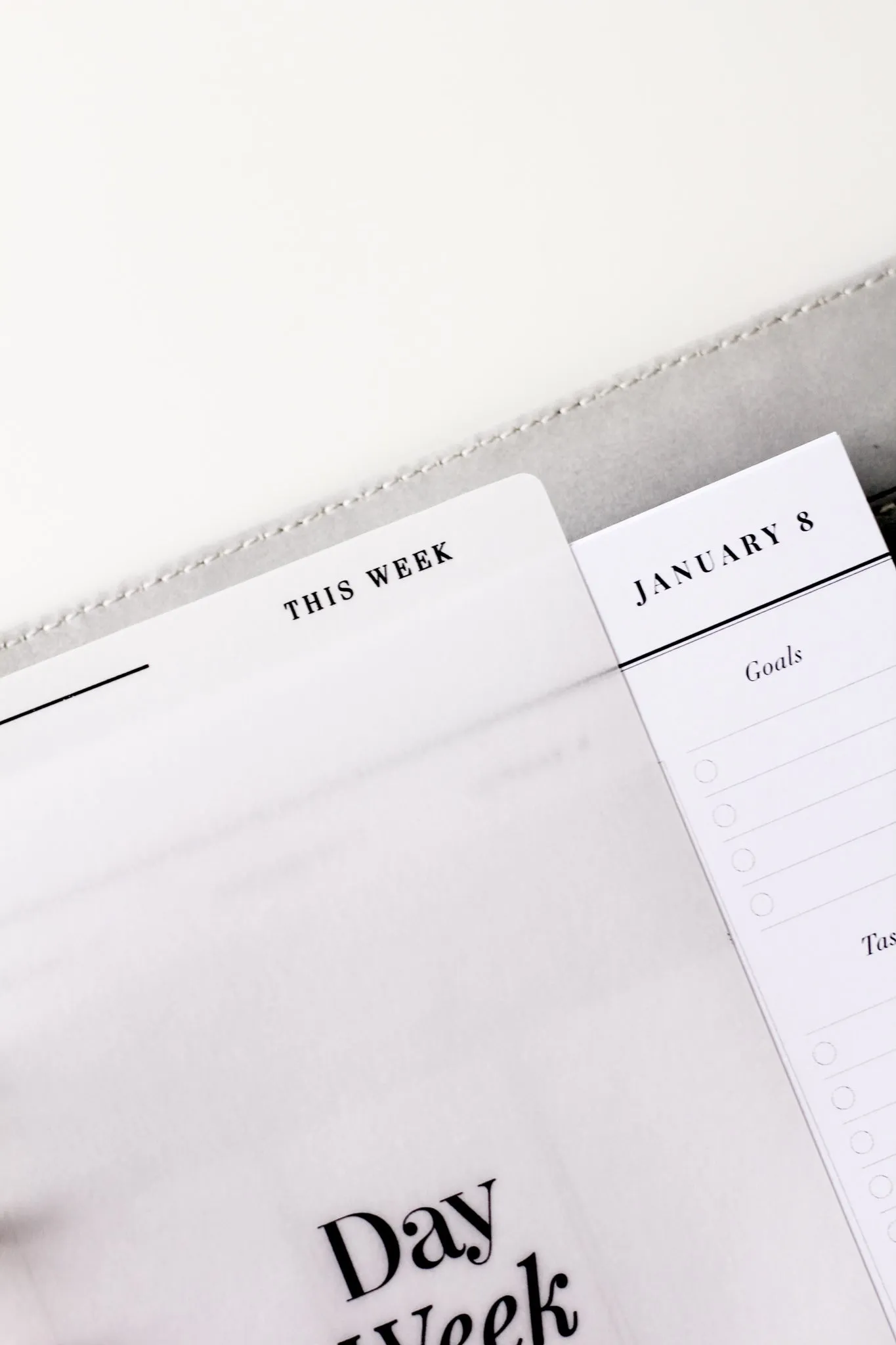 Vellum Weekly Page Marker