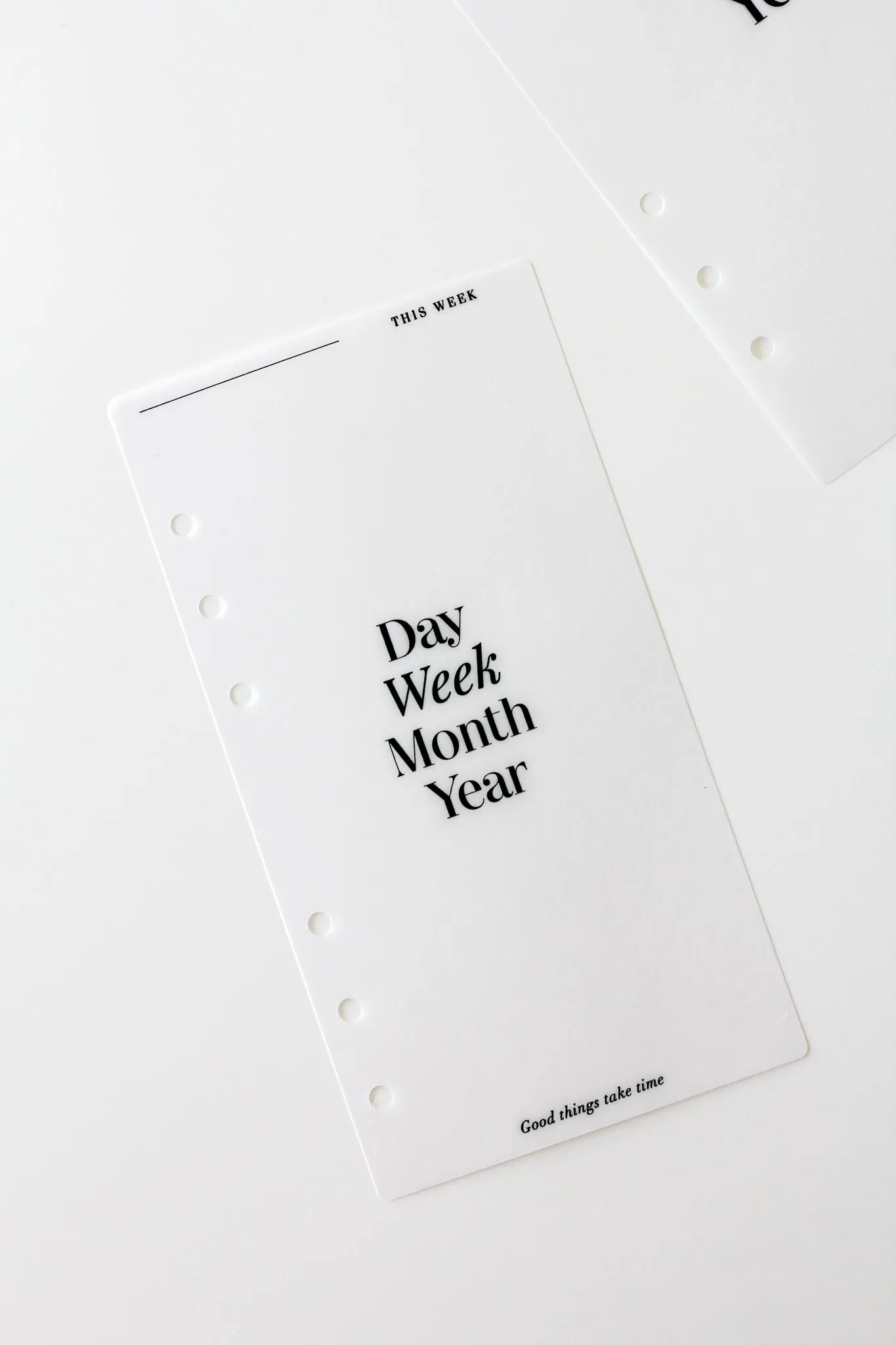 Vellum Weekly Page Marker