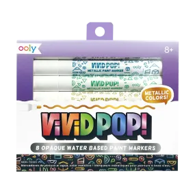 Vivid Pop! 8pk Water Based Metallic Markers