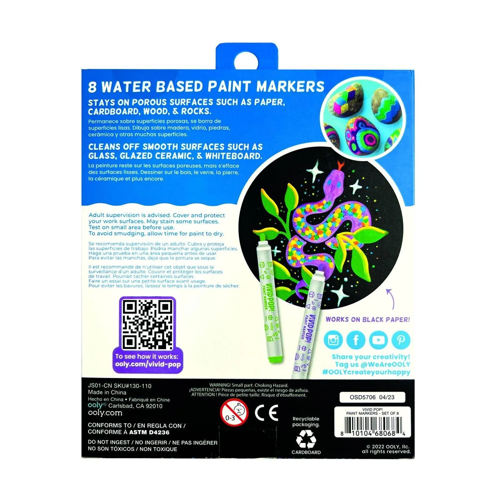 Vivid Pop! Water Based Paint Markers