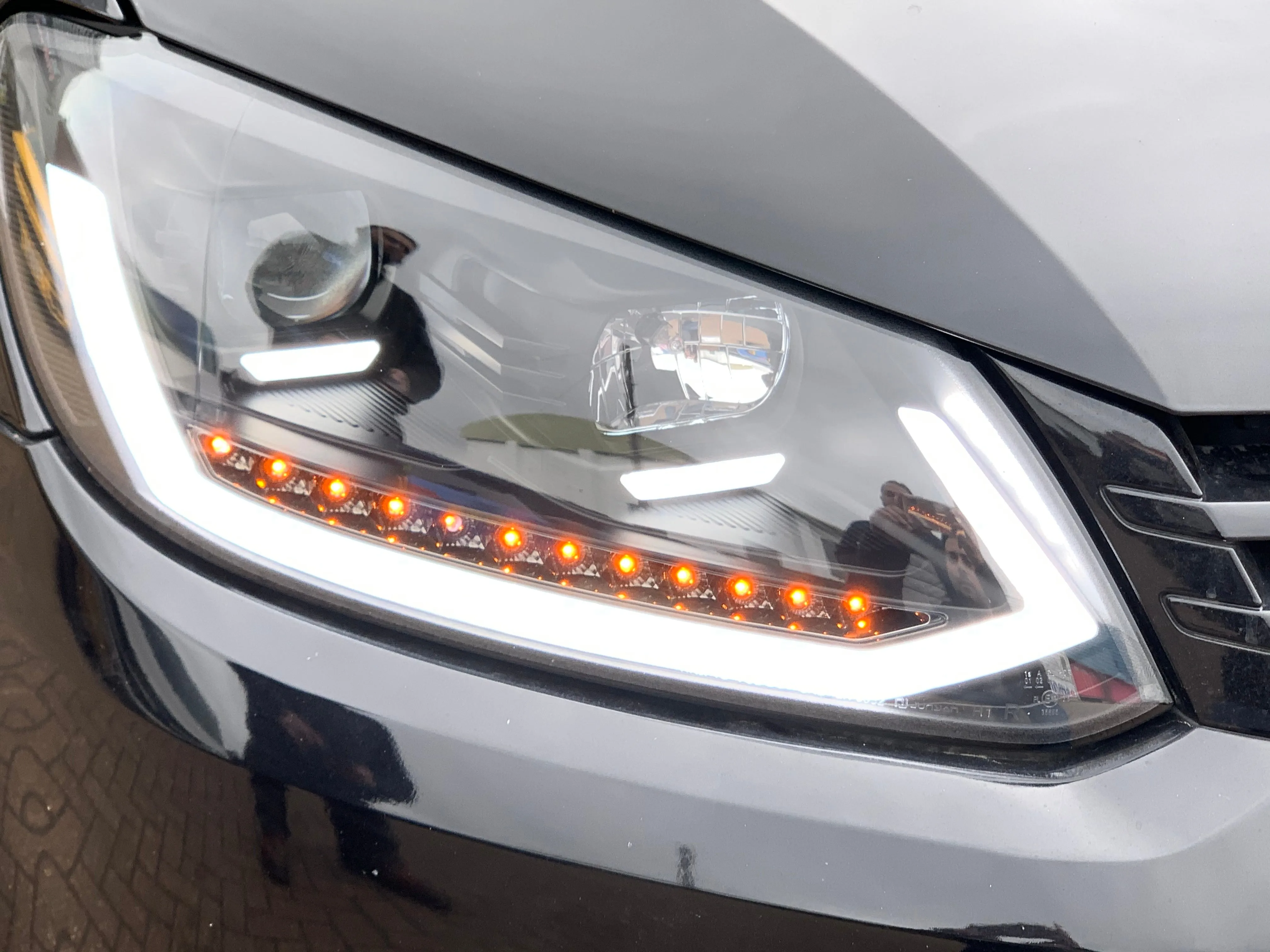 VW Caddy MK3 DRL full led headlights with dynamic indicators 10-15