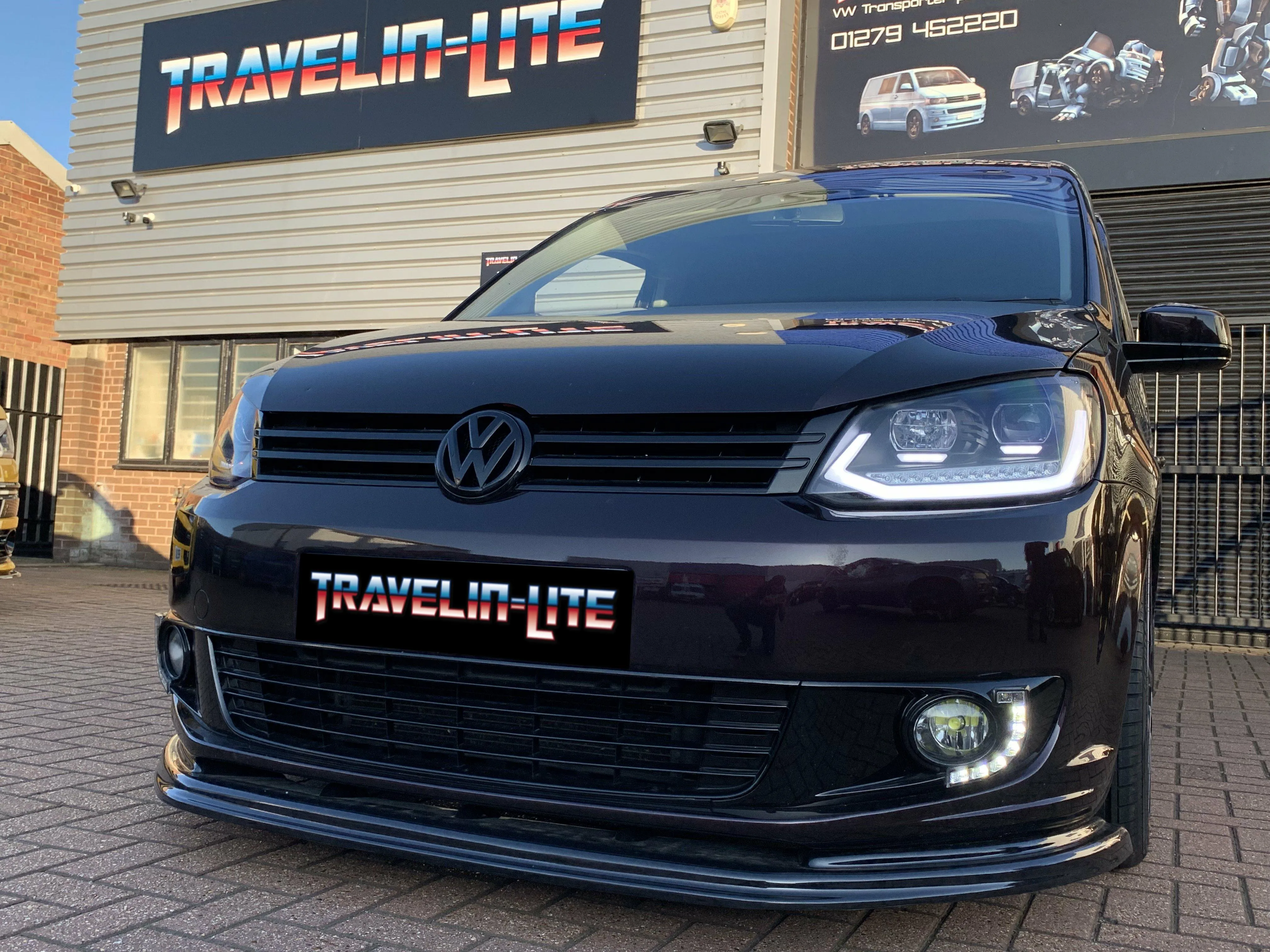 VW Caddy MK3 DRL full led headlights with dynamic indicators 10-15