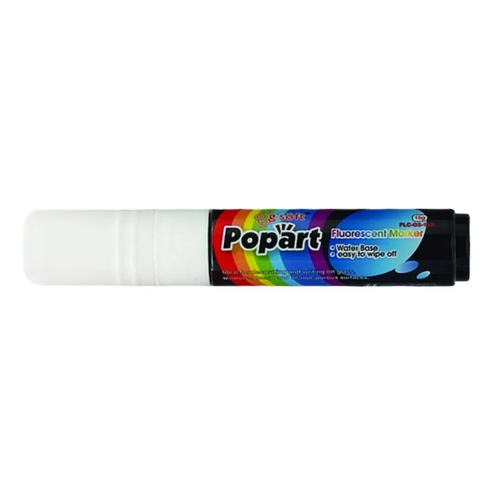 Winco MBPM-W Neon Marker, Deluxe Plus, White